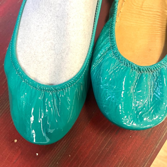 Tieks Vibrant Teal Ballet Flats Sz 10 - Picture 2 of 5